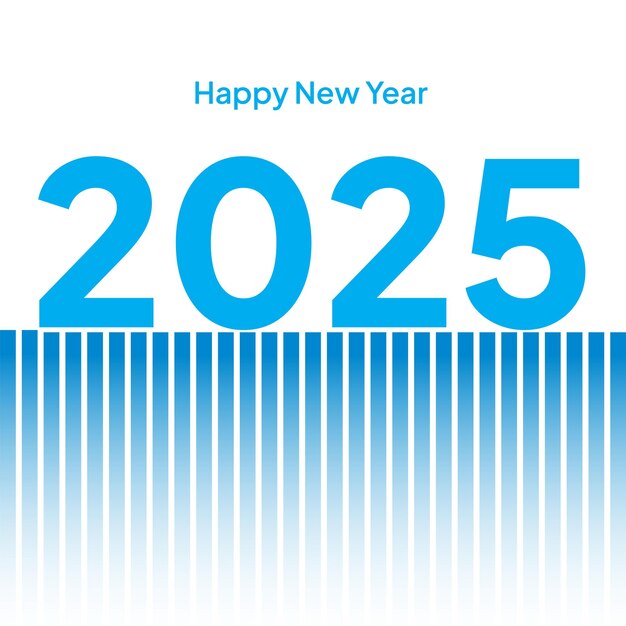 Feliz año nuevo 2025 Diseño elegante