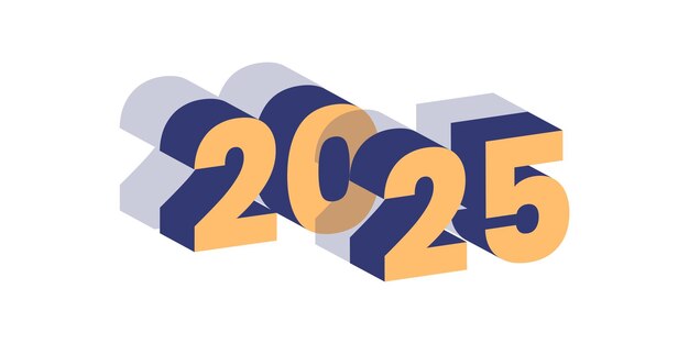 Feliz año nuevo 2025 diseño de plantilla