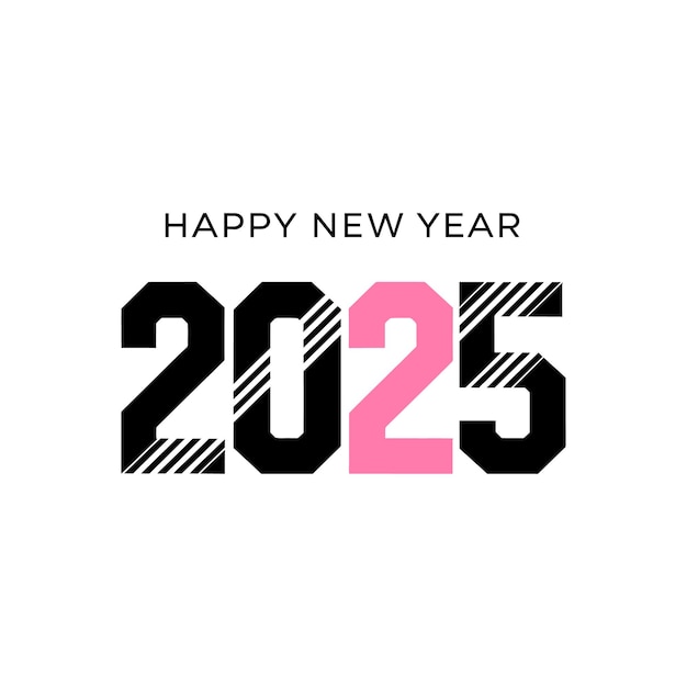 Feliz año nuevo 2025 Diseño de plantillas