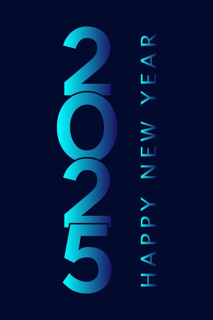 Feliz año nuevo 2025 diseño de texto para el diseño de folletos plantilla de tarjetas de cartel ilustración vectorial