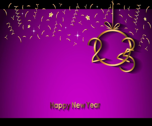 Feliz año nuevo 2025 estandarte de fondo para sus invitaciones de temporada carteles festivos