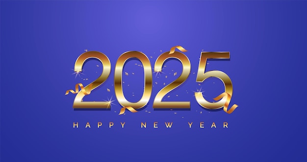 Feliz año nuevo 2025 Fondo para sus volantes y tarjetas de felicitación o invitaciones a la fiesta de año nuevo