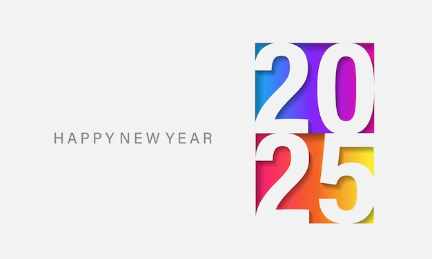 Feliz año nuevo 2025 Templo de diseño de portada de folleto o calendario de fondo vectorial