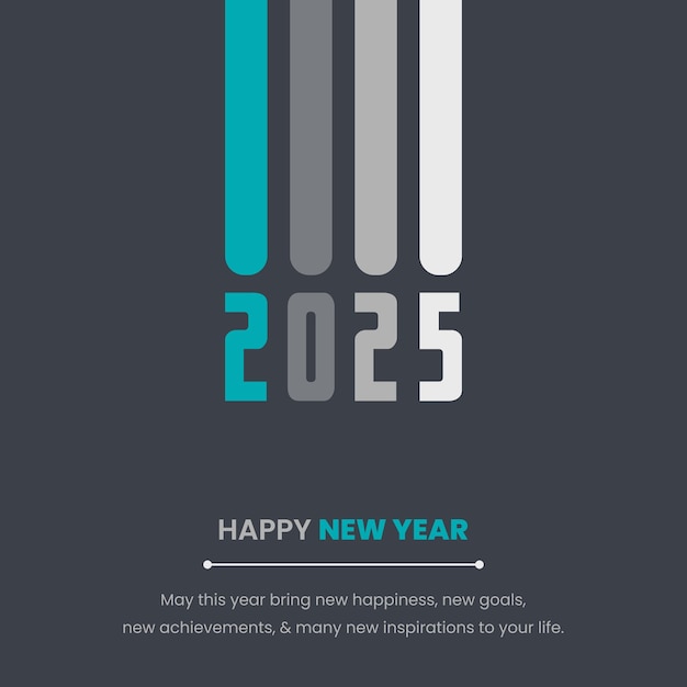 Feliz año nuevo 2025 vacaciones celebraciones de año nuevo