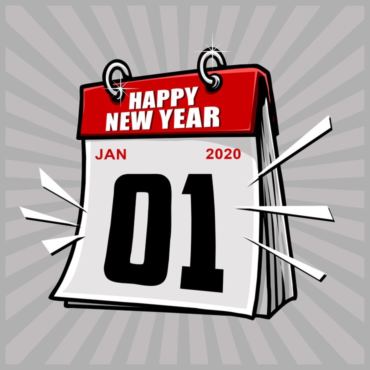 feliz año nuevo celebración de tarjeta de felicitación