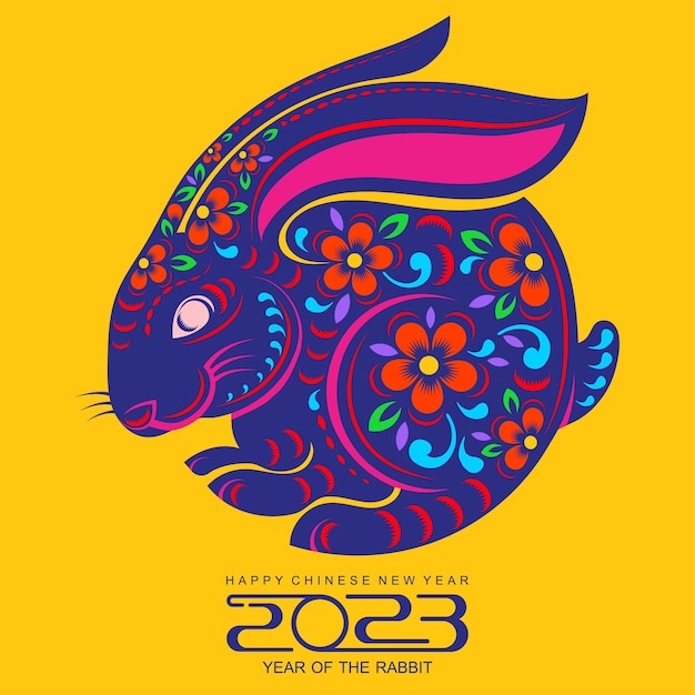 feliz año nuevo chino 2023 año del conejo