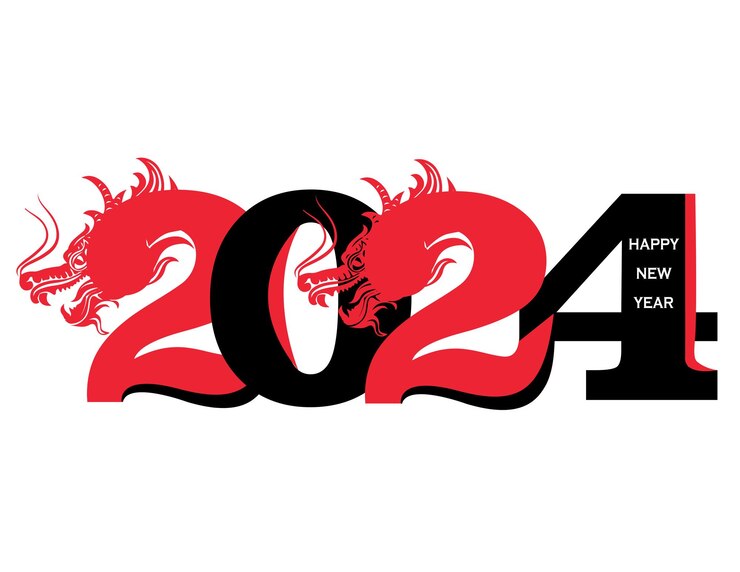 Feliz año nuevo chino 2024 signo del zodíaco año del dragón p152