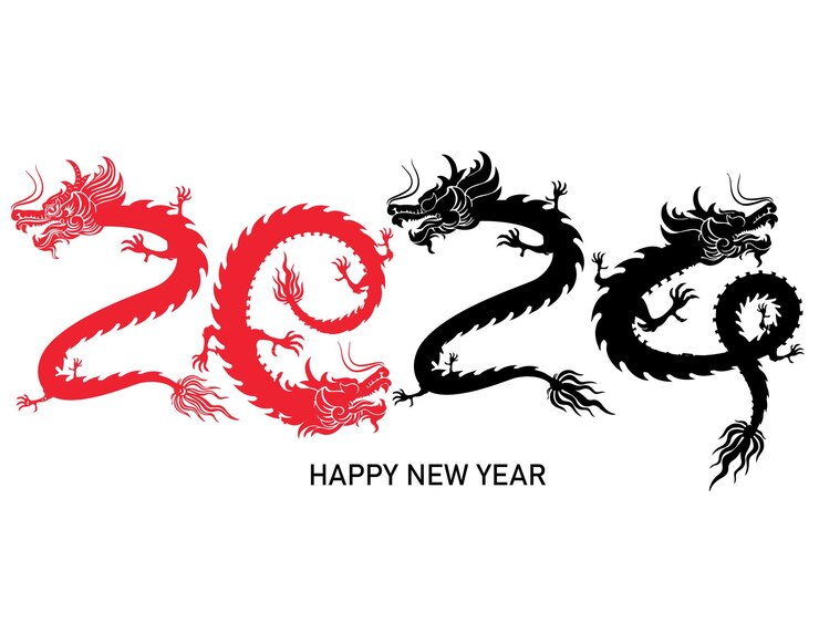 Feliz año nuevo chino 2024 signo del zodíaco año del dragón p159
