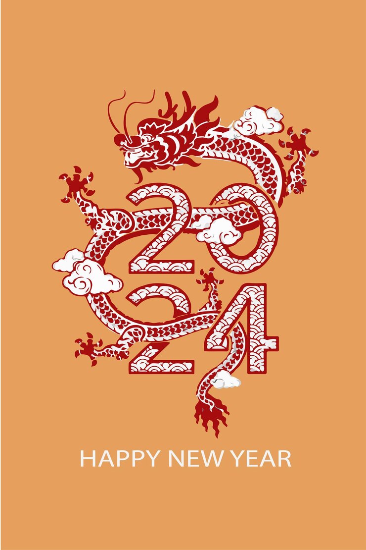 Feliz año nuevo chino 2024 signo del zodiaco año del dragón p233