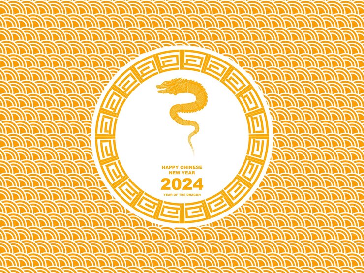 Feliz año nuevo chino 2024 vector