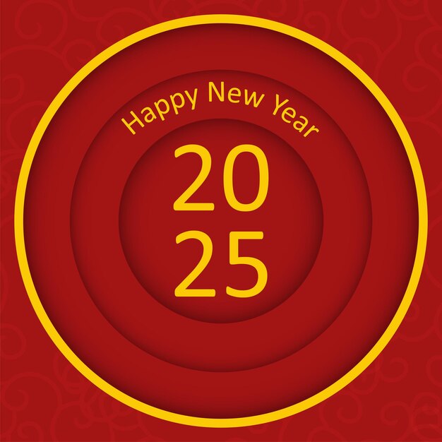 Feliz año nuevo chino 2025 ilustración vectorial Vector Premium
