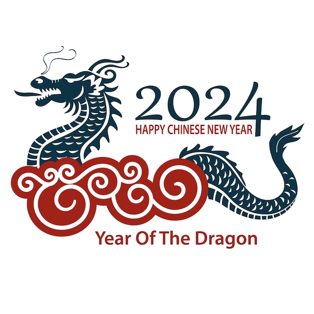 Feliz año nuevo chino del dragón 2024