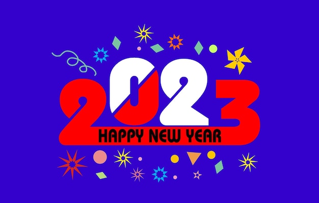 feliz año nuevo decoración 2023