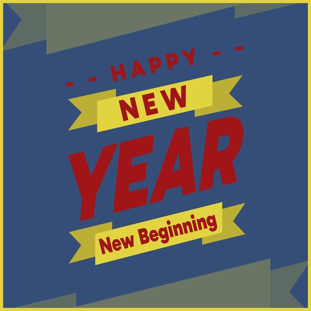 Feliz año nuevo diseño vectorial