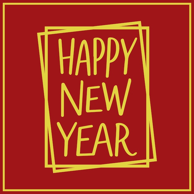 Feliz año nuevo diseño vectorial