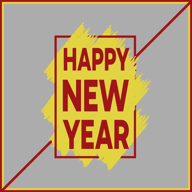 Feliz año nuevo diseño vectorial