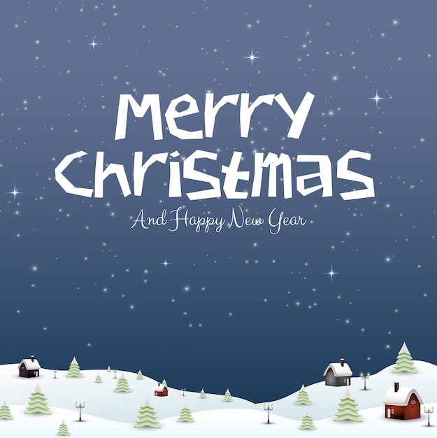 Feliz año nuevo feliz navidad 2019 y nieve