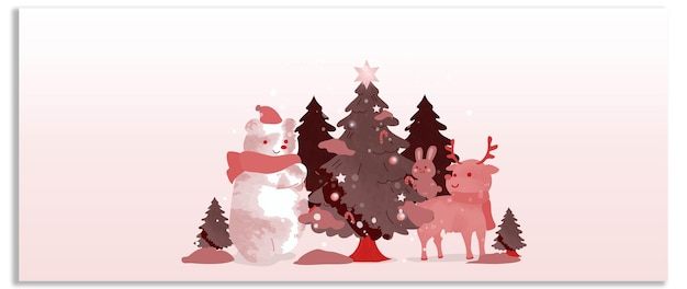Feliz año nuevo y fondo de Navidad