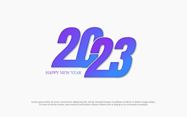 Feliz año nuevo fondo de vacaciones con colorido 2023