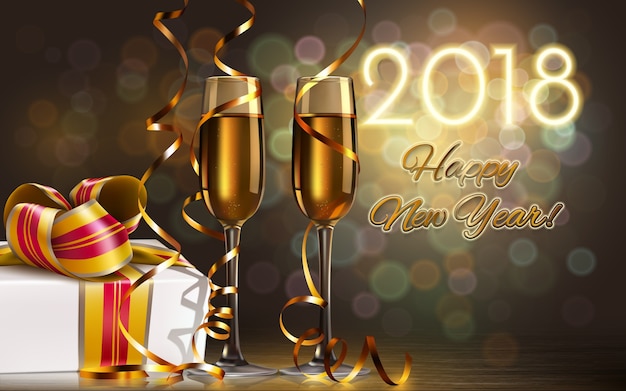 Feliz año nuevo de fondo