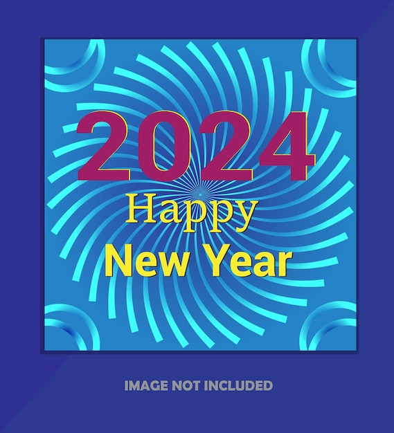 Feliz Año Nuevo plantilla de tarjeta de felicitación negra vector imagen premium