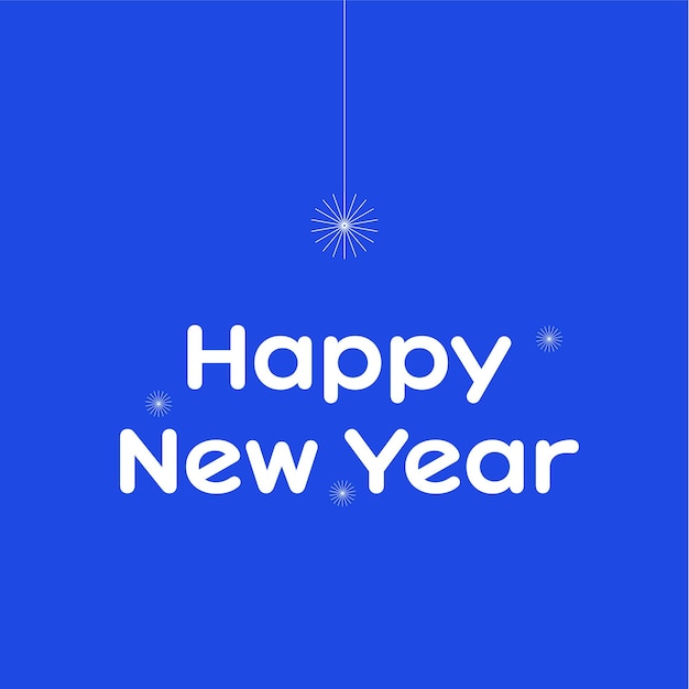 Feliz año nuevo en las redes sociales