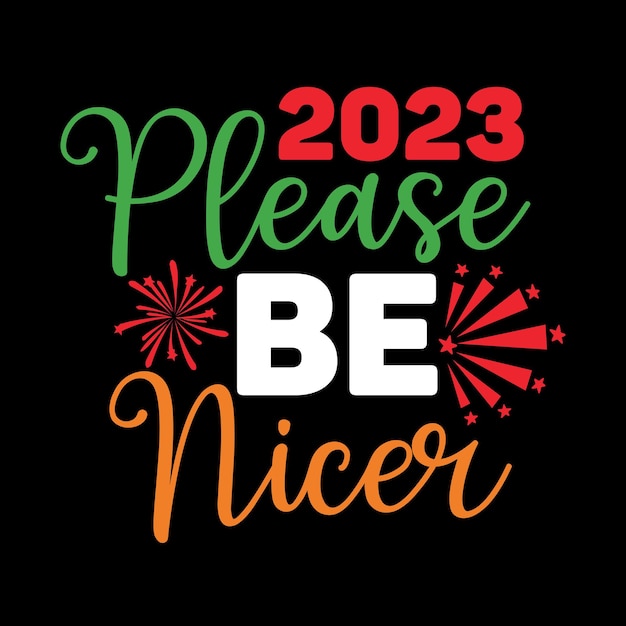 Feliz año nuevo SVG diseño camiseta corte
