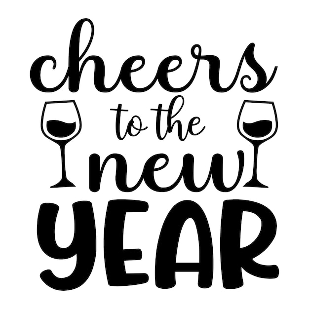 Feliz año nuevo svg