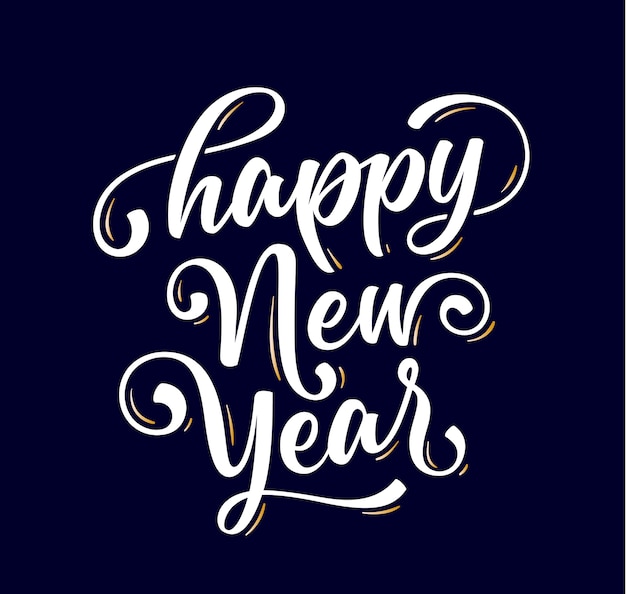 Feliz año nuevo. Texto de letras para feliz año nuevo