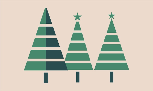 feliz árbol de Navidad ilustración de arte vectorial