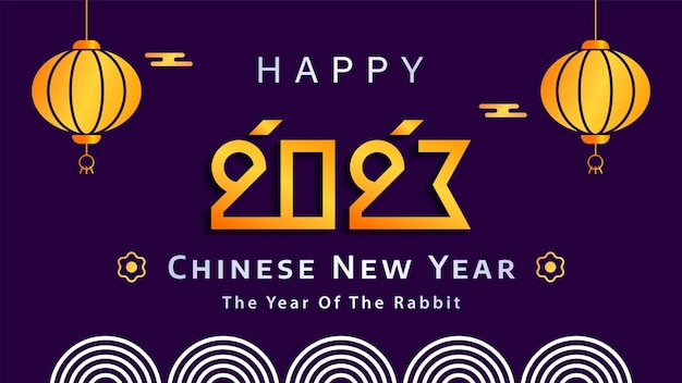 feliz celebración del año nuevo chino 2023. año del conejo, fondo rojo, cultura típica china