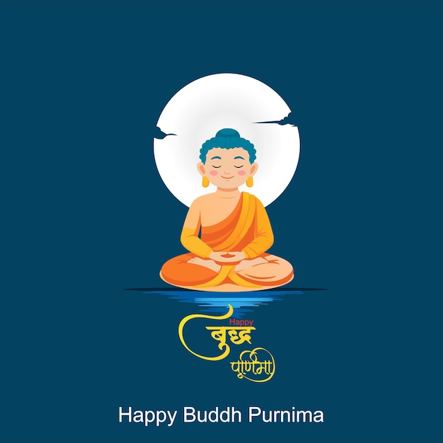 Feliz celebración de Buda Purnima