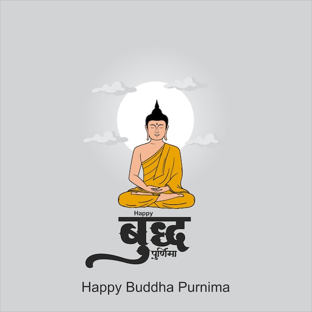 Feliz celebración de Buda Purnima