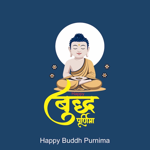 Feliz celebración de Buda Purnima