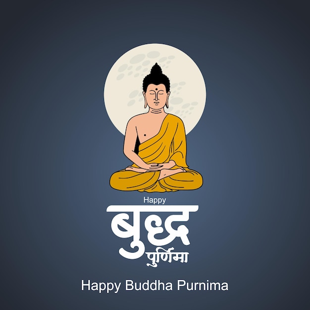 Feliz celebración de Buda Purnima