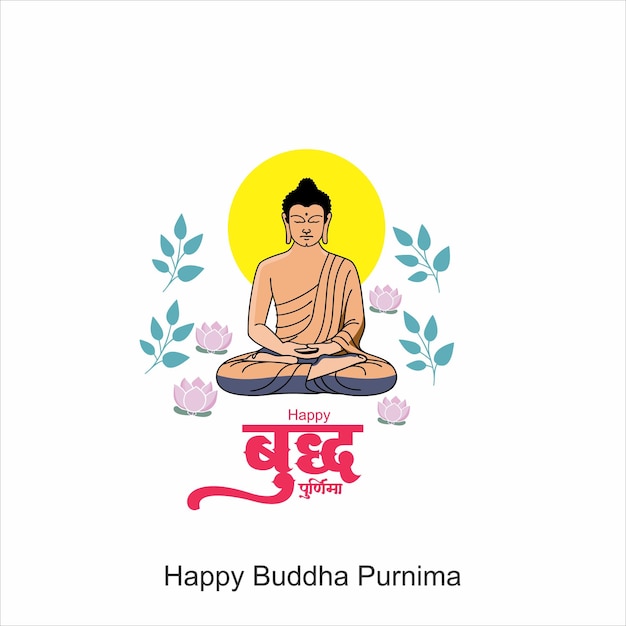 Feliz celebración de Buda Purnima