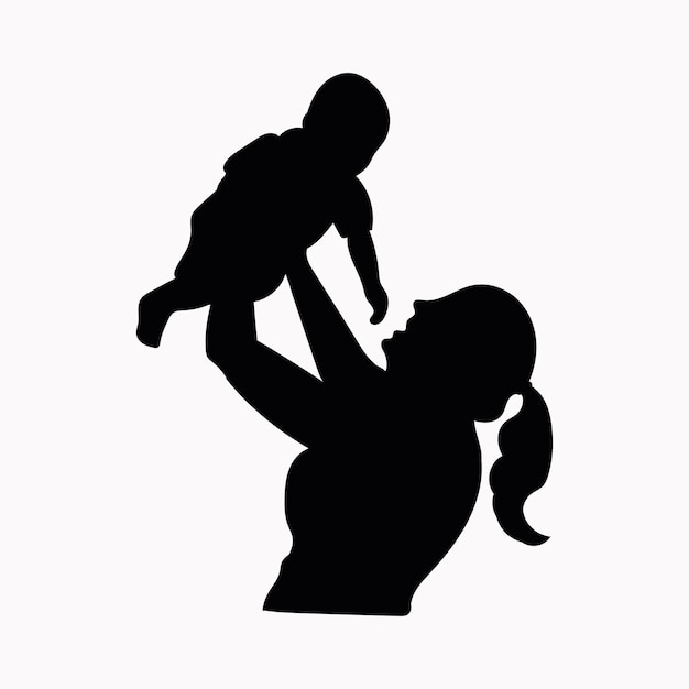 Feliz celebración del día de la madre tarjeta de felicitación de fondo madre e hijo amor carta de felicitación