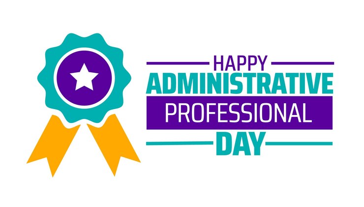 Vector feliz celebración del día profesional de la administración