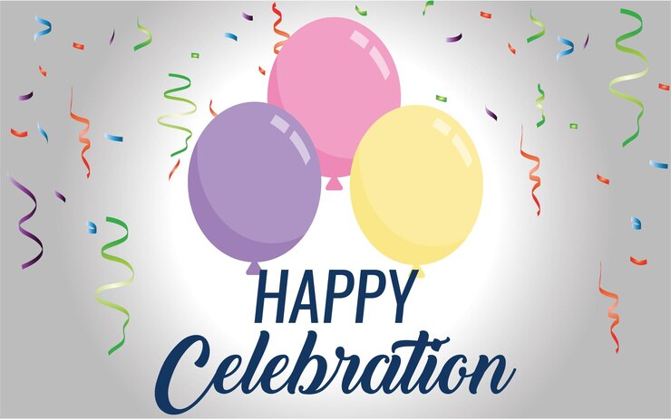 Feliz celebración de los globos