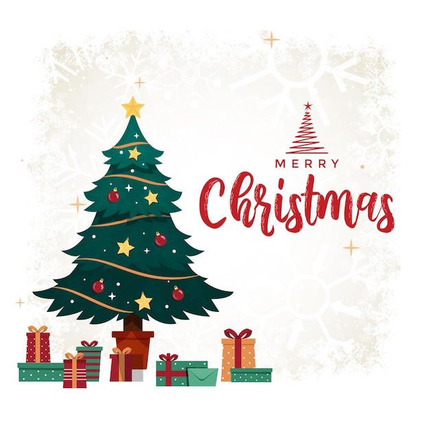 Feliz celebración de Navidad Diseño de tarjetas de felicitaciones de Navidad