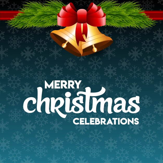 Feliz celebración de Navidad de fondo