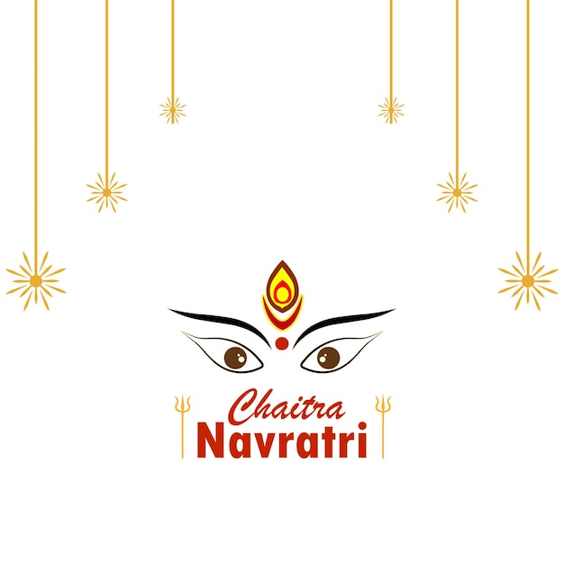 Feliz Chaitra Navratri, ilustración vectorial.