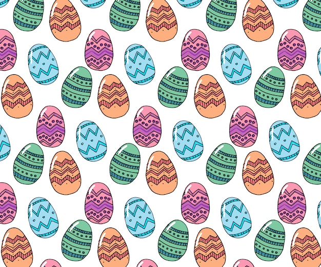 Feliz composición de huevos de Pascua