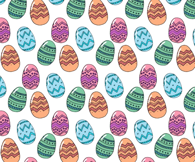 Feliz composición de huevos de pascua