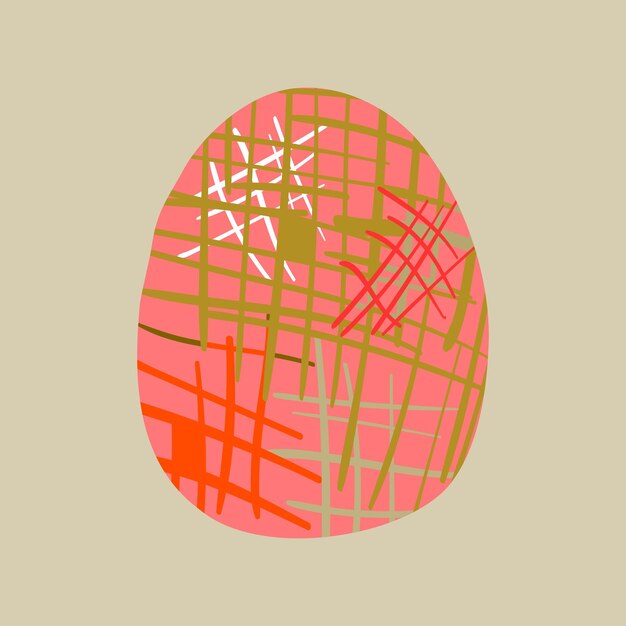 Feliz conjunto de tarjetas de Pascua carteles o portadas en estilo minimalista moderno huevos vectorial