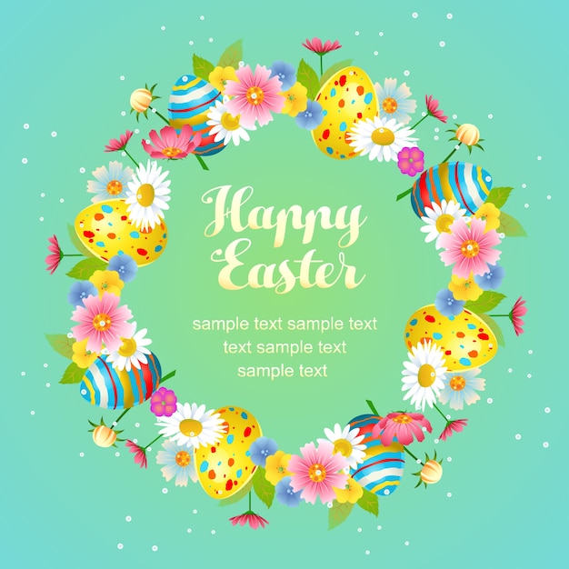 Feliz corona de Pascua
