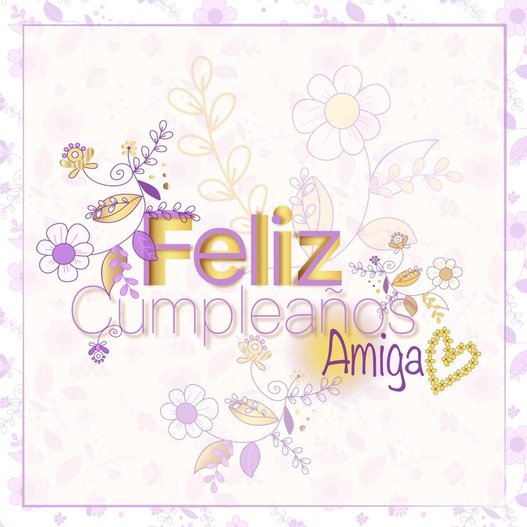 Vector feliz cumpleanos amiga