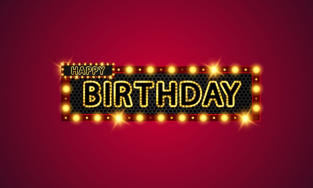 Feliz cumpleaños banner fondo de celebración