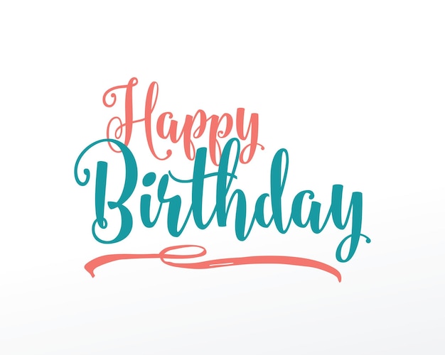 Feliz cumpleaños conjunto tipográfico diseño vectorial