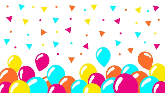 Feliz cumpleaños decoración fondo vector stock